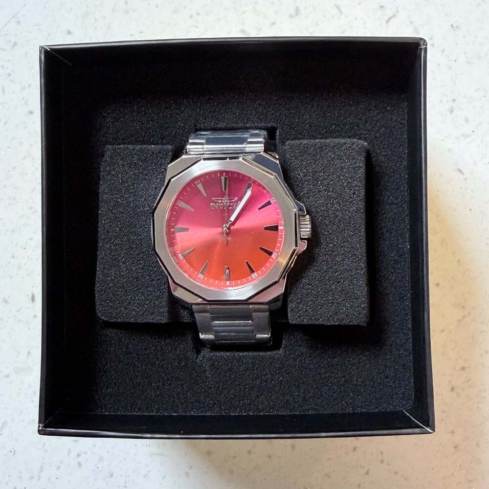 Brand New with Tags Invicta Speedway 50982 Red Orange Dial Steel Men's Watch
